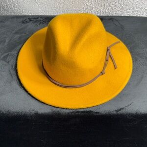 Universal Thread Bright Yellow Fedora Hat